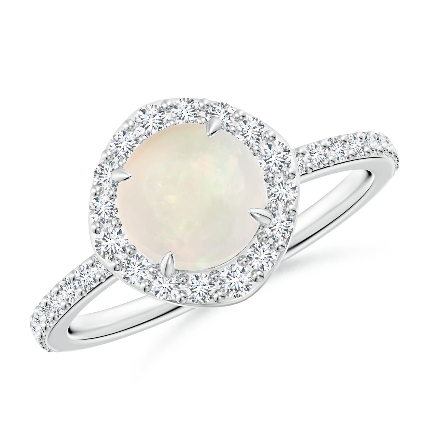 A - Opal / 1.15 CT / 14 KT White Gold