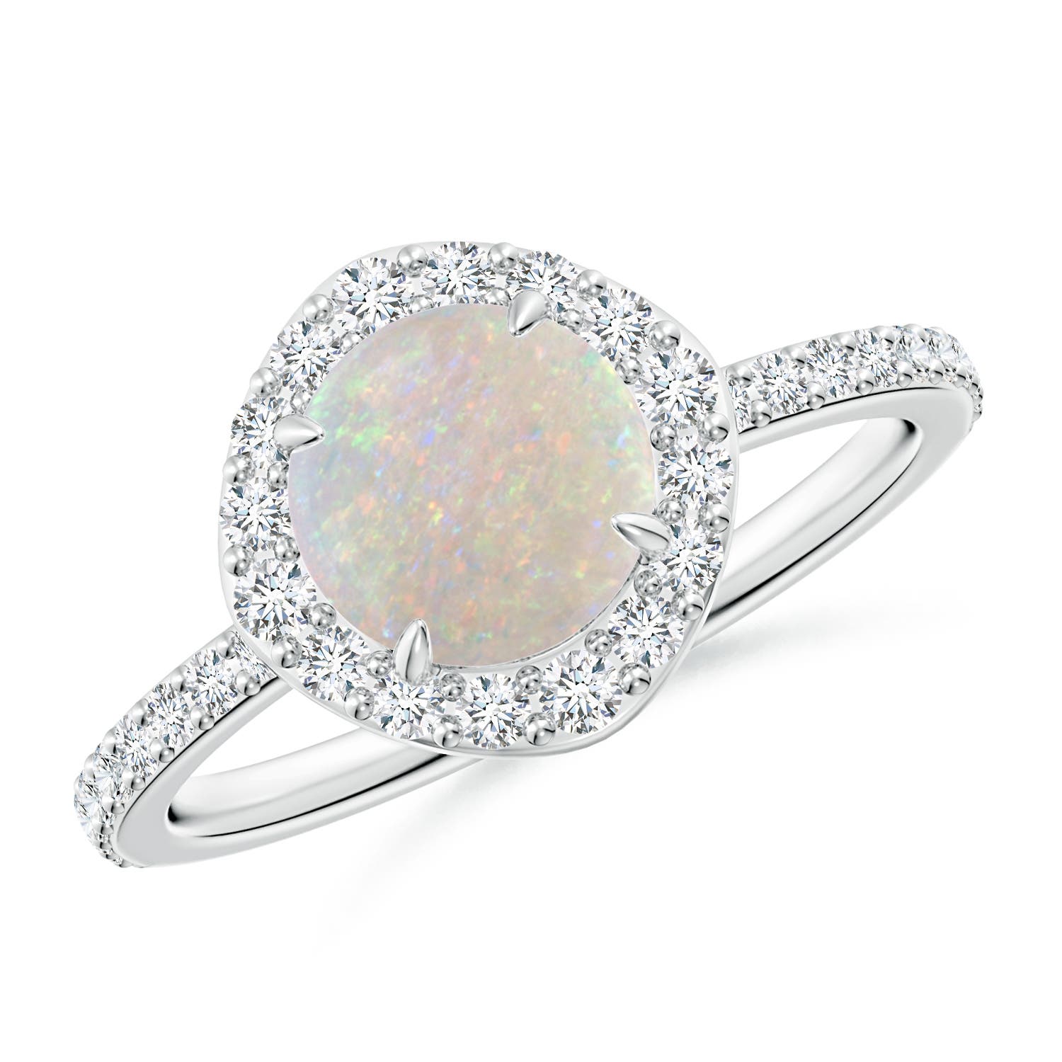 AA - Opal / 1.15 CT / 14 KT White Gold