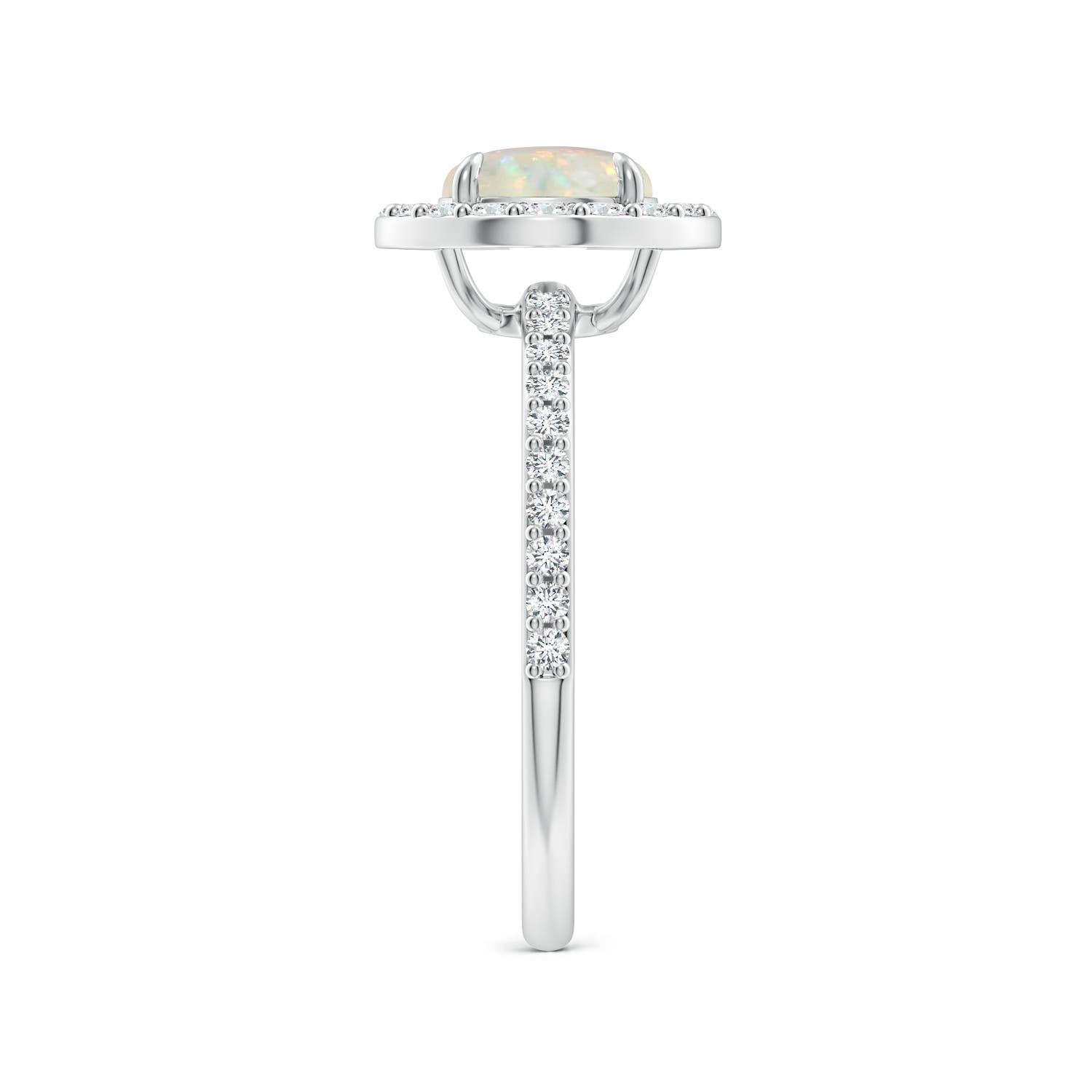 AAA - Opal / 1.15 CT / 14 KT White Gold