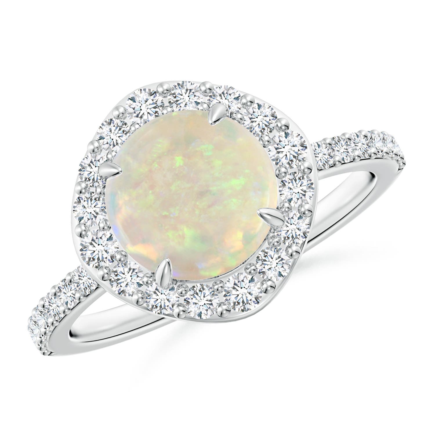 AAA - Opal / 1.67 CT / 14 KT White Gold