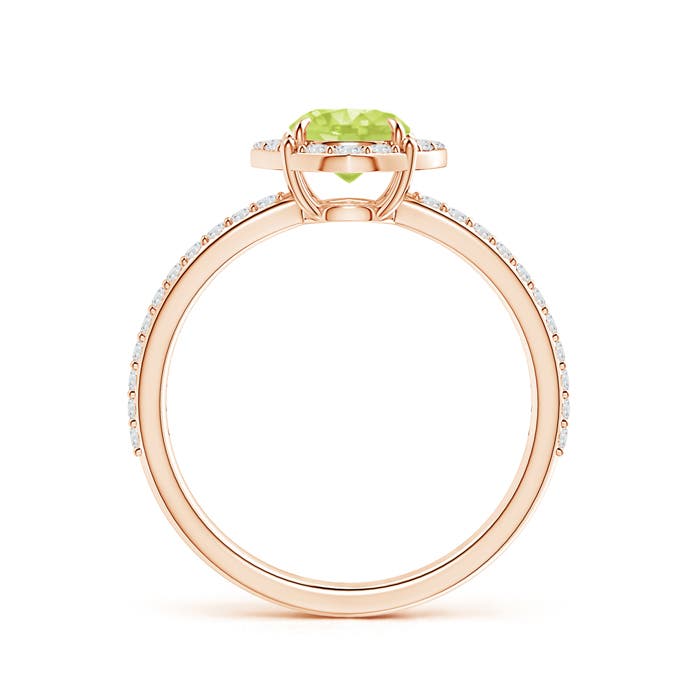 A - Peridot / 1.24 CT / 14 KT Rose Gold