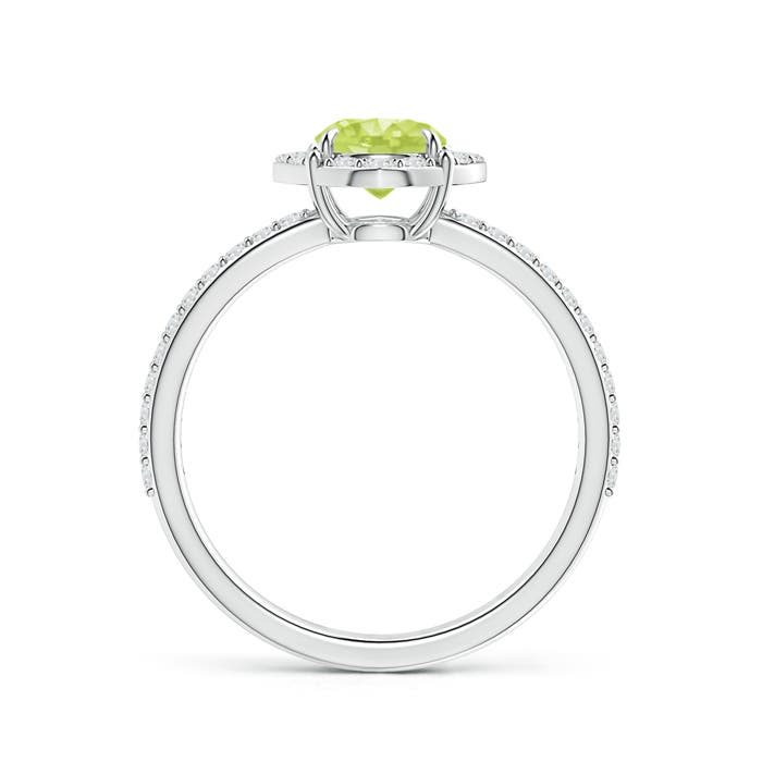 A - Peridot / 1.24 CT / 14 KT White Gold