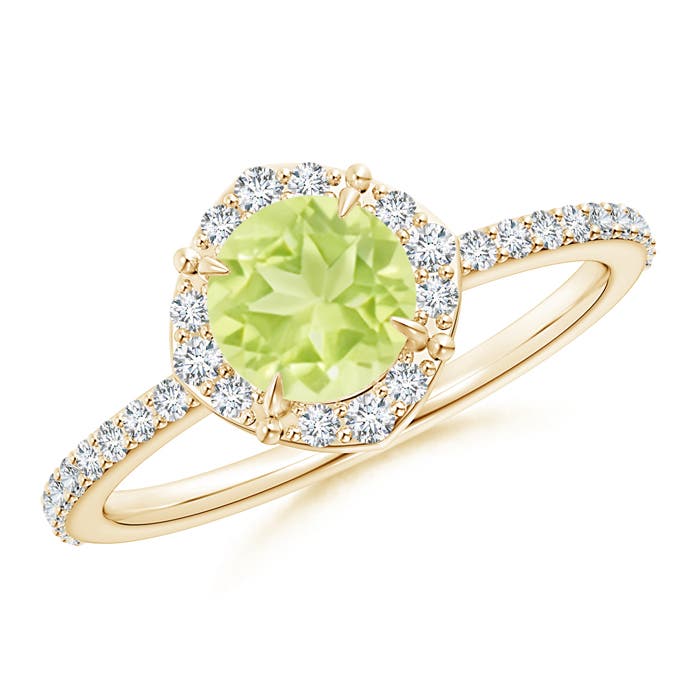 A - Peridot / 1.24 CT / 14 KT Yellow Gold