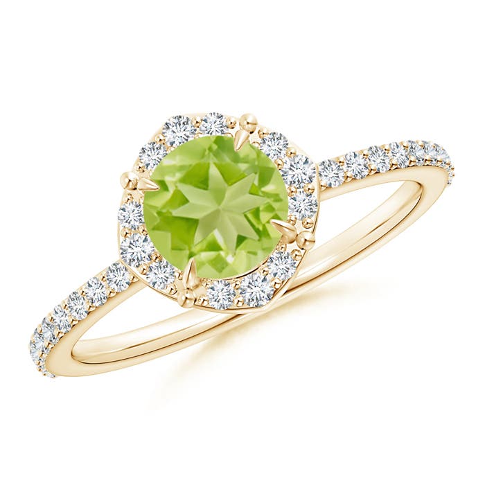 AA - Peridot / 1.24 CT / 14 KT Yellow Gold