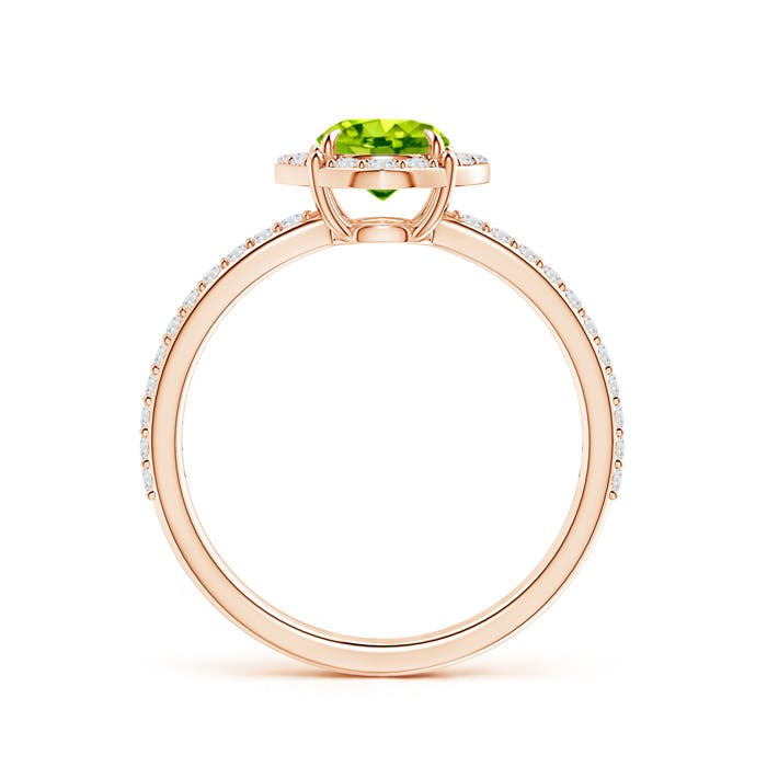 AAA - Peridot / 1.24 CT / 14 KT Rose Gold