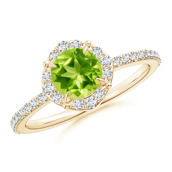 AAA - Peridot / 1.24 CT / 14 KT Yellow Gold