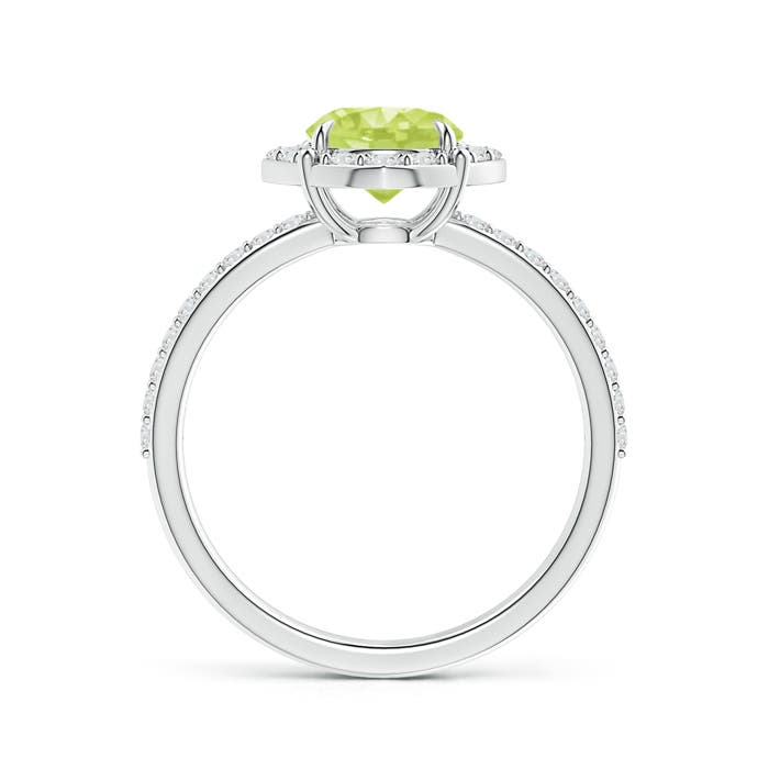 A - Peridot / 1.8 CT / 14 KT White Gold