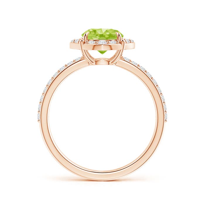 AA - Peridot / 1.8 CT / 14 KT Rose Gold