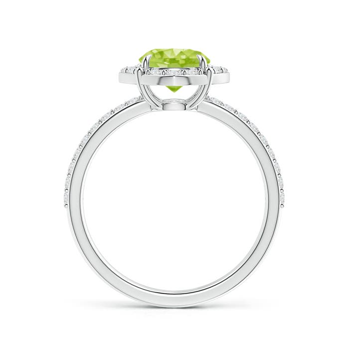 AA - Peridot / 1.8 CT / 14 KT White Gold