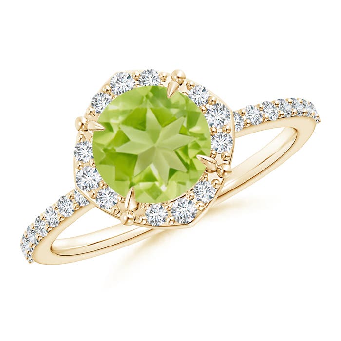 AA - Peridot / 1.8 CT / 14 KT Yellow Gold