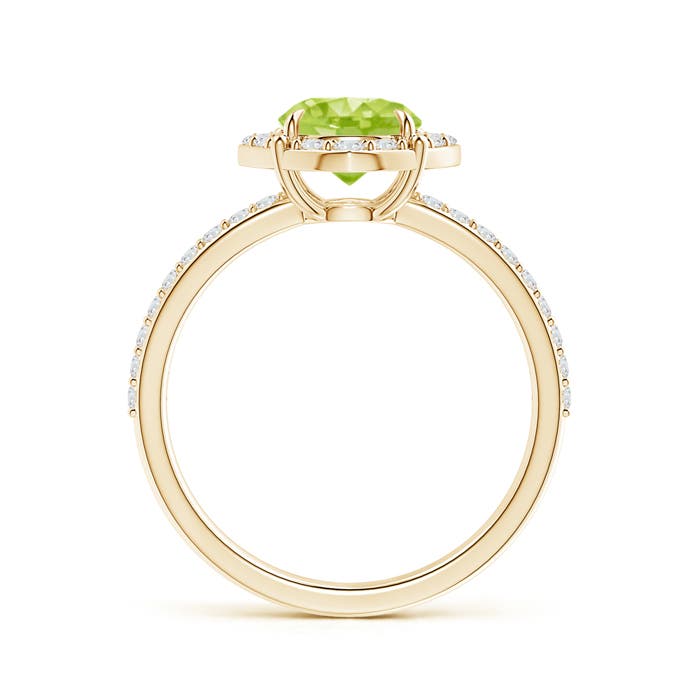 AA - Peridot / 1.8 CT / 14 KT Yellow Gold