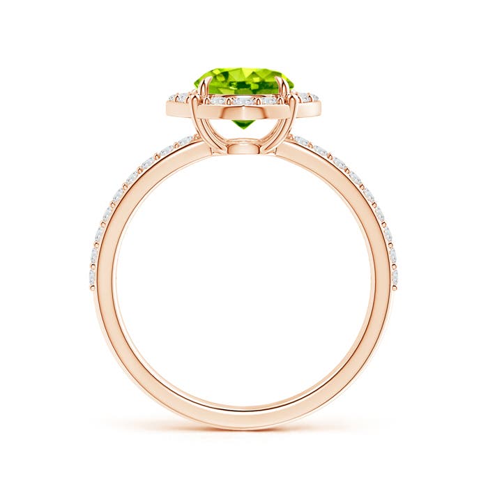 AAA - Peridot / 1.8 CT / 14 KT Rose Gold