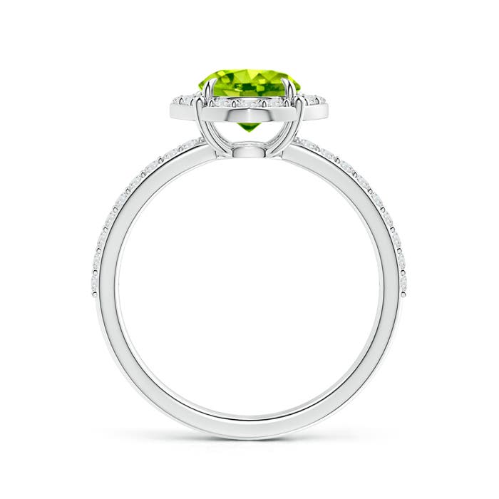 AAA - Peridot / 1.8 CT / 14 KT White Gold