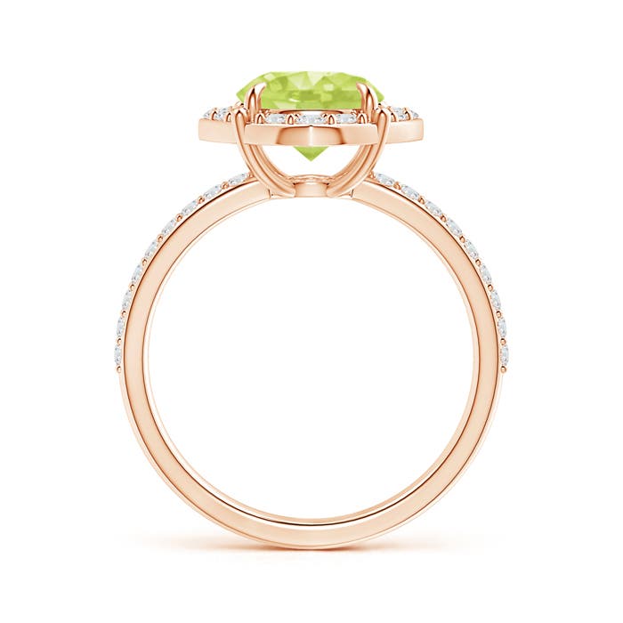 A - Peridot / 2.52 CT / 14 KT Rose Gold