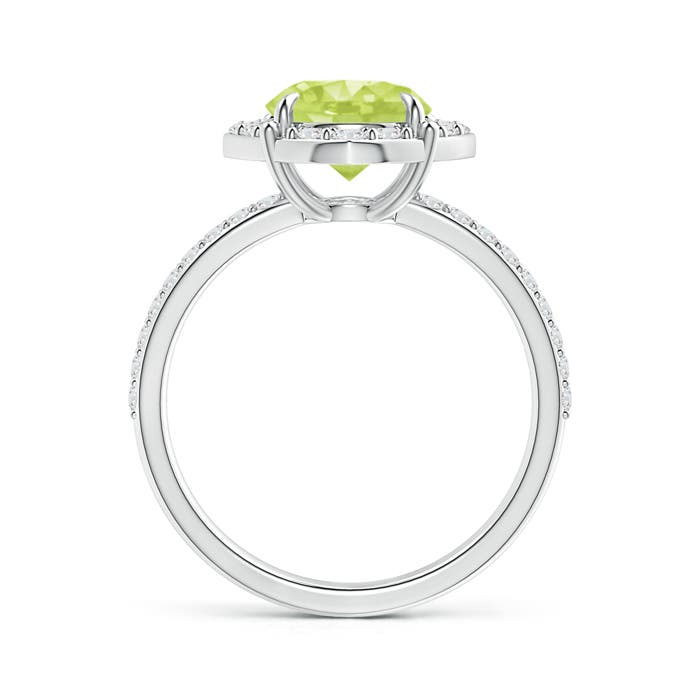 A - Peridot / 2.52 CT / 14 KT White Gold