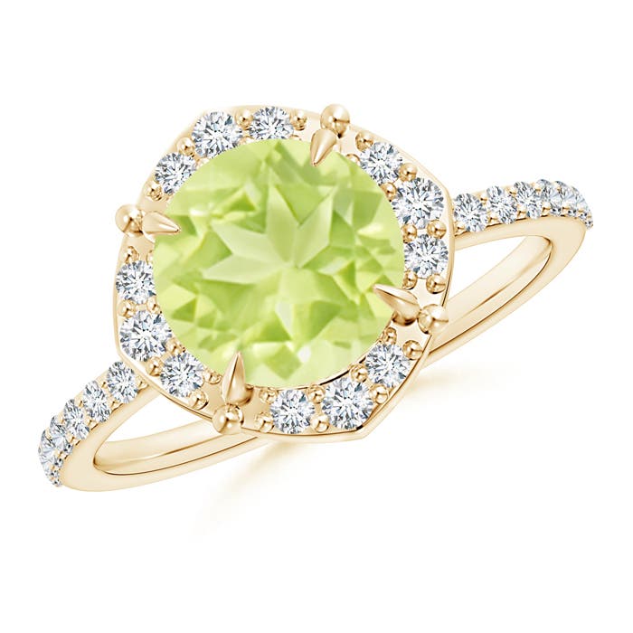 A - Peridot / 2.52 CT / 14 KT Yellow Gold