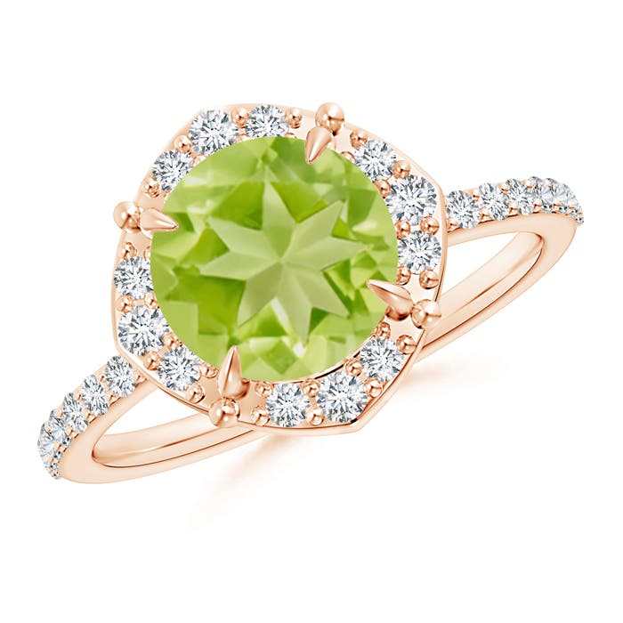 AA - Peridot / 2.52 CT / 14 KT Rose Gold