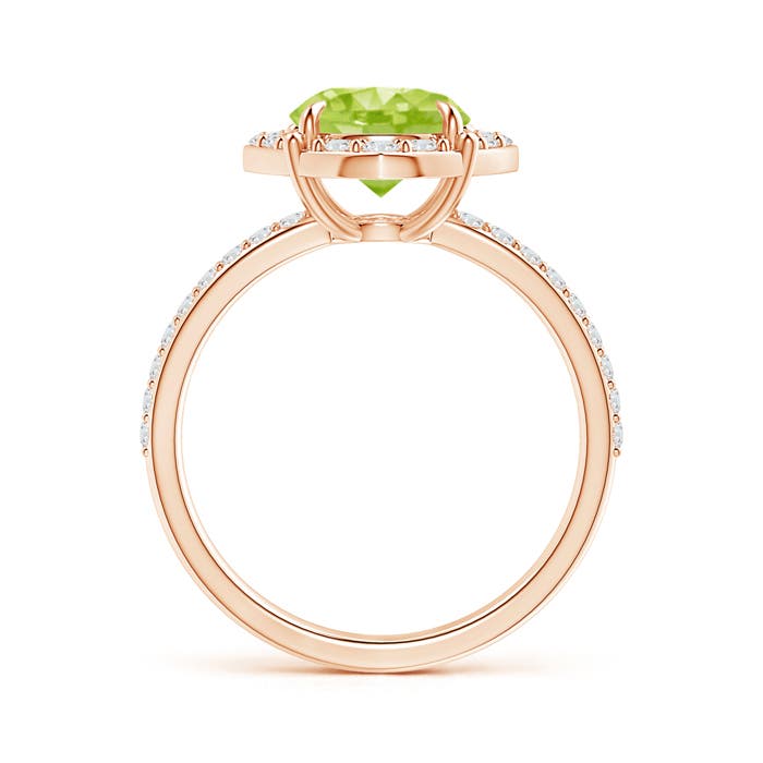 AA - Peridot / 2.52 CT / 14 KT Rose Gold