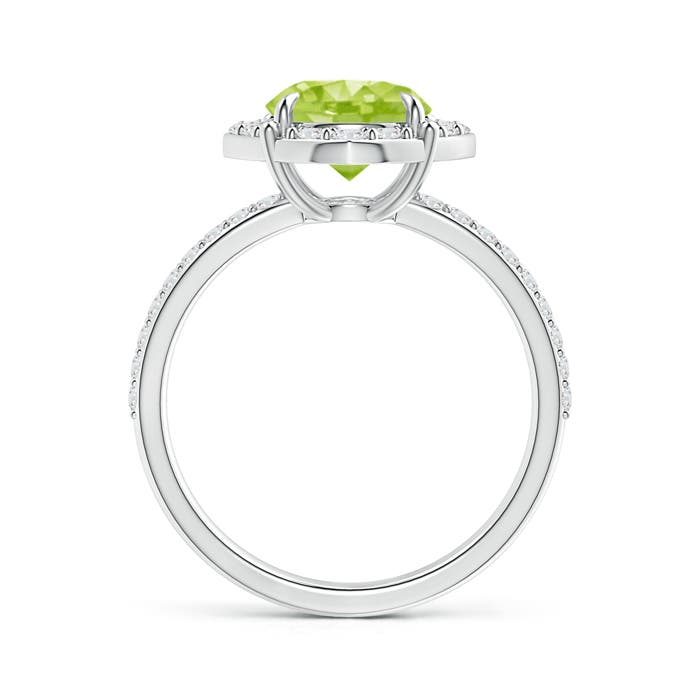 AA - Peridot / 2.52 CT / 14 KT White Gold