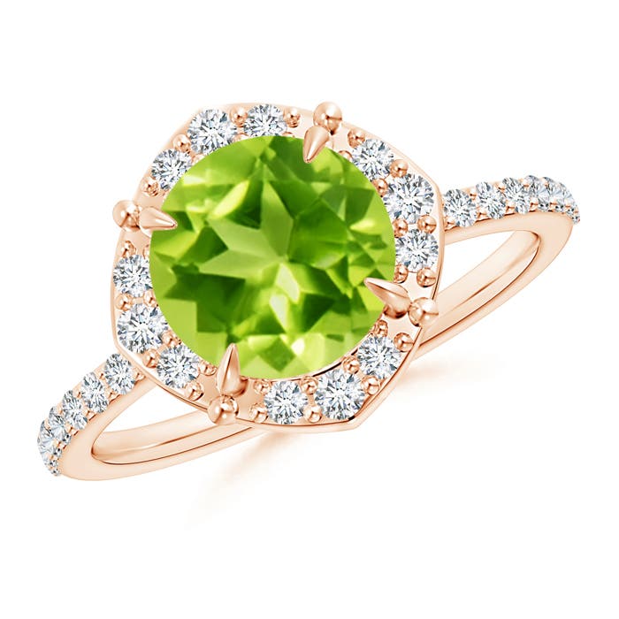 AAA - Peridot / 2.52 CT / 14 KT Rose Gold