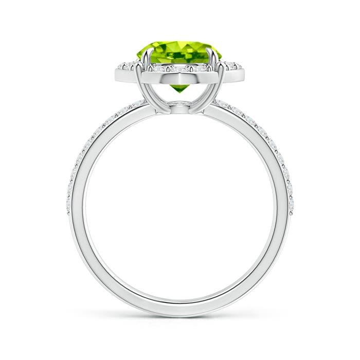 AAA - Peridot / 2.52 CT / 14 KT White Gold