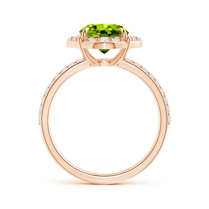 AAAA - Peridot / 2.52 CT / 14 KT Rose Gold