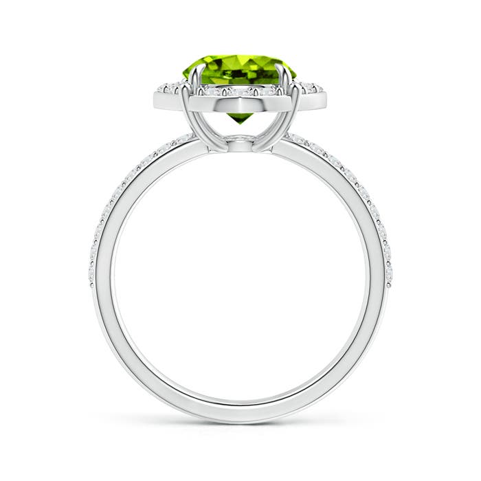 AAAA - Peridot / 2.52 CT / 14 KT White Gold