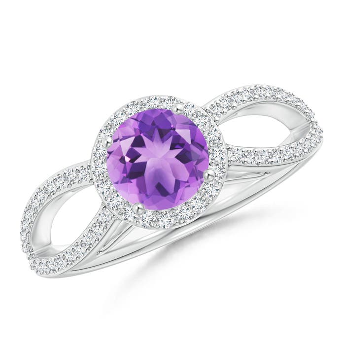 A - Amethyst / 1.08 CT / 14 KT White Gold