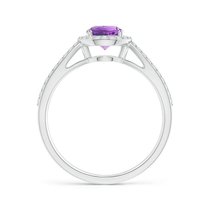 A - Amethyst / 1.08 CT / 14 KT White Gold