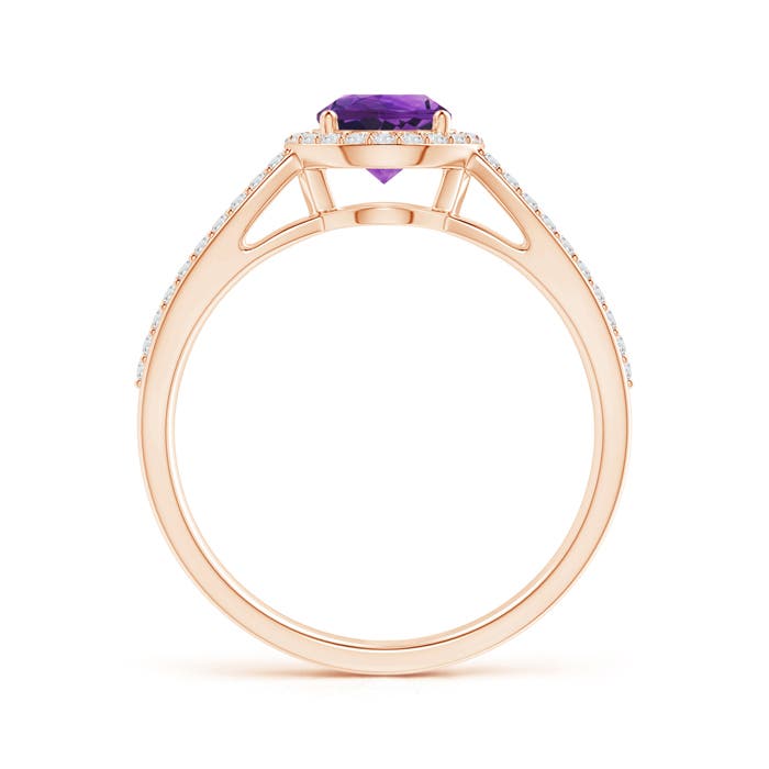 AAAA - Amethyst / 1.08 CT / 14 KT Rose Gold