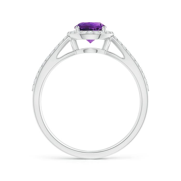 AAAA - Amethyst / 1.08 CT / 14 KT White Gold