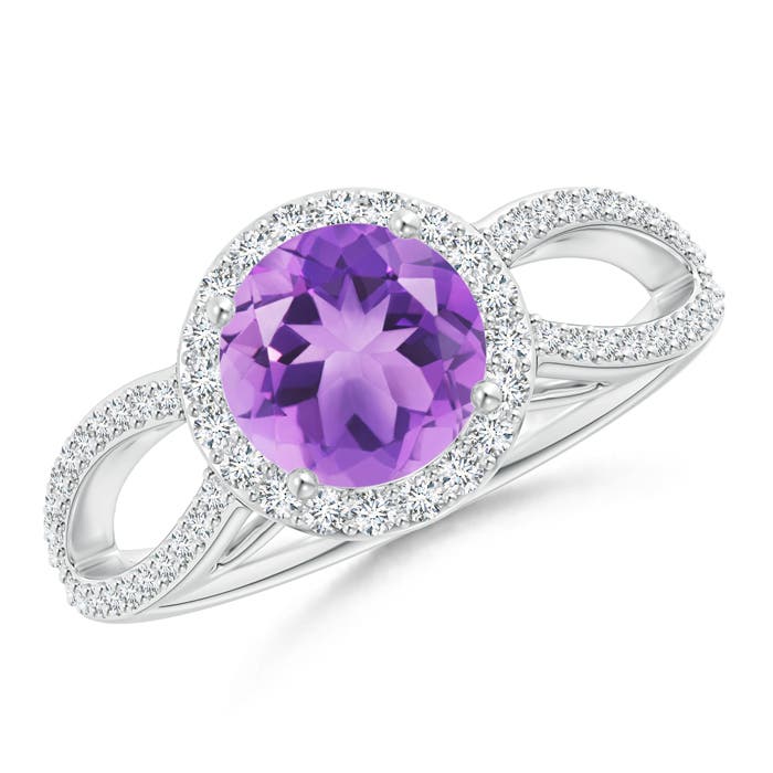 A - Amethyst / 1.49 CT / 14 KT White Gold