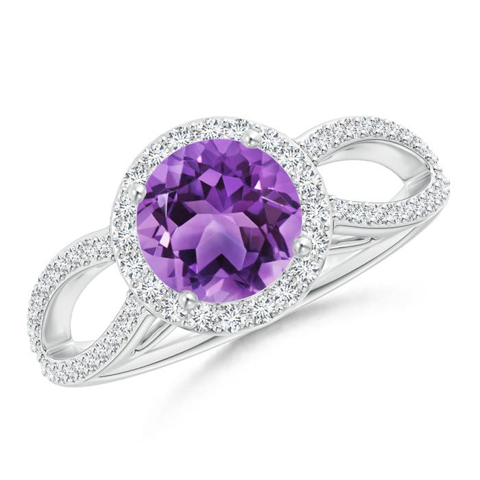 AA - Amethyst / 1.49 CT / 14 KT White Gold