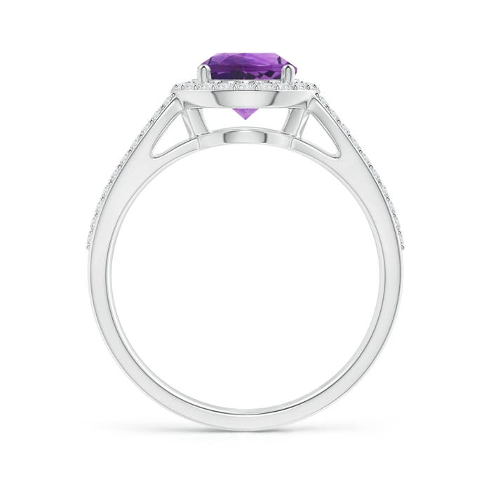 AAA - Amethyst / 1.49 CT / 14 KT White Gold