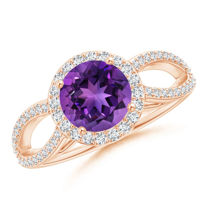 AAAA - Amethyst / 1.49 CT / 14 KT Rose Gold