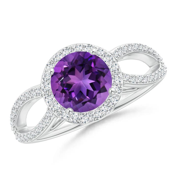 AAAA - Amethyst / 1.49 CT / 14 KT White Gold