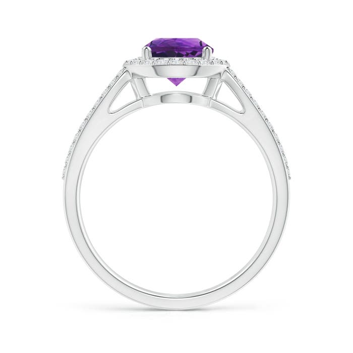 AAAA - Amethyst / 1.49 CT / 14 KT White Gold