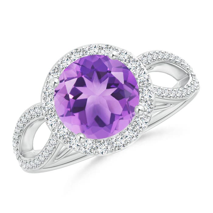 A - Amethyst / 2.16 CT / 14 KT White Gold