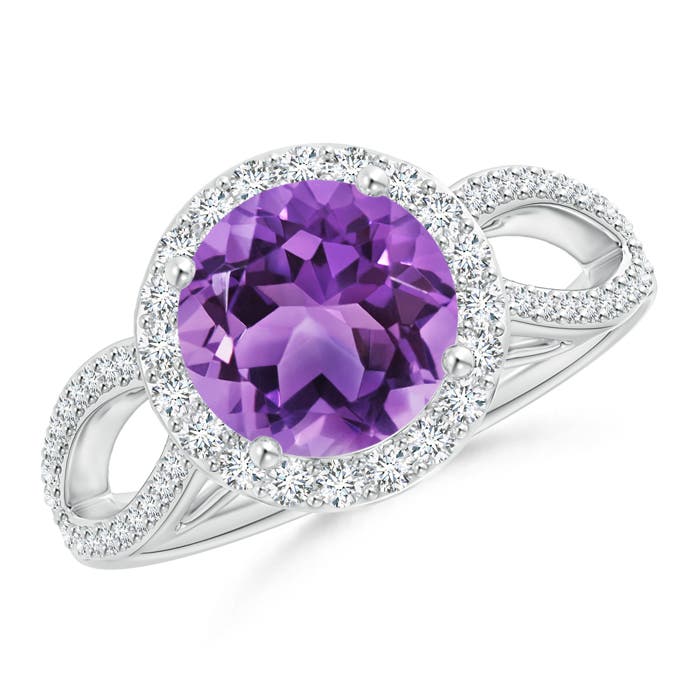 AA - Amethyst / 2.16 CT / 14 KT White Gold