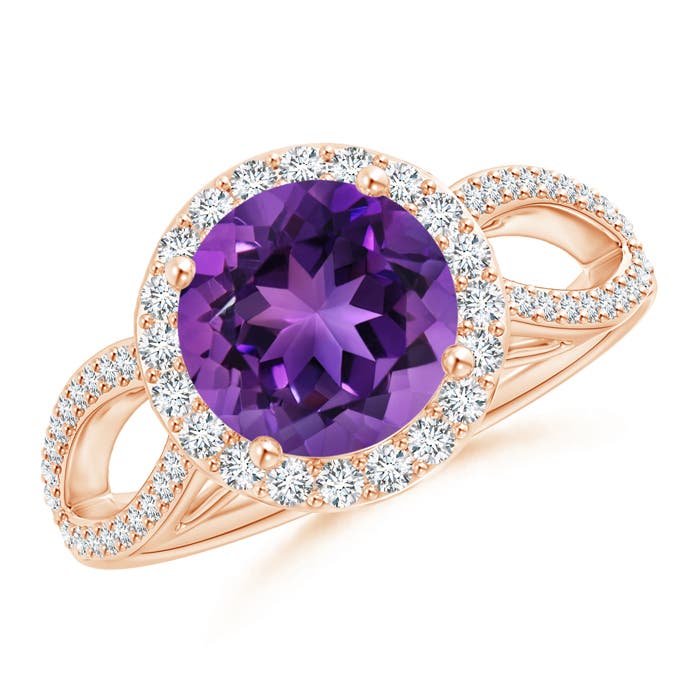 AAAA - Amethyst / 2.16 CT / 14 KT Rose Gold