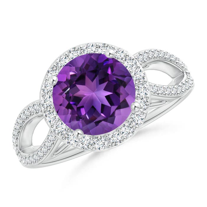 AAAA - Amethyst / 2.16 CT / 14 KT White Gold