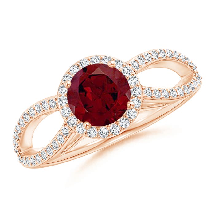 AA - Garnet / 1.28 CT / 14 KT Rose Gold