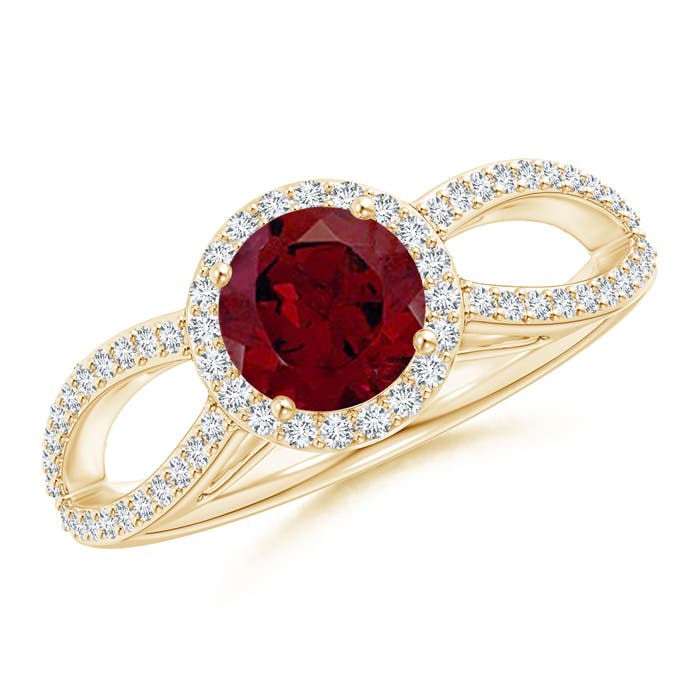 AA - Garnet / 1.28 CT / 14 KT Yellow Gold