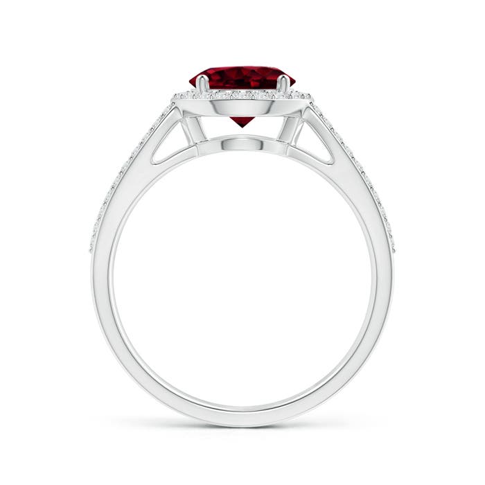 A - Garnet / 1.84 CT / 14 KT White Gold