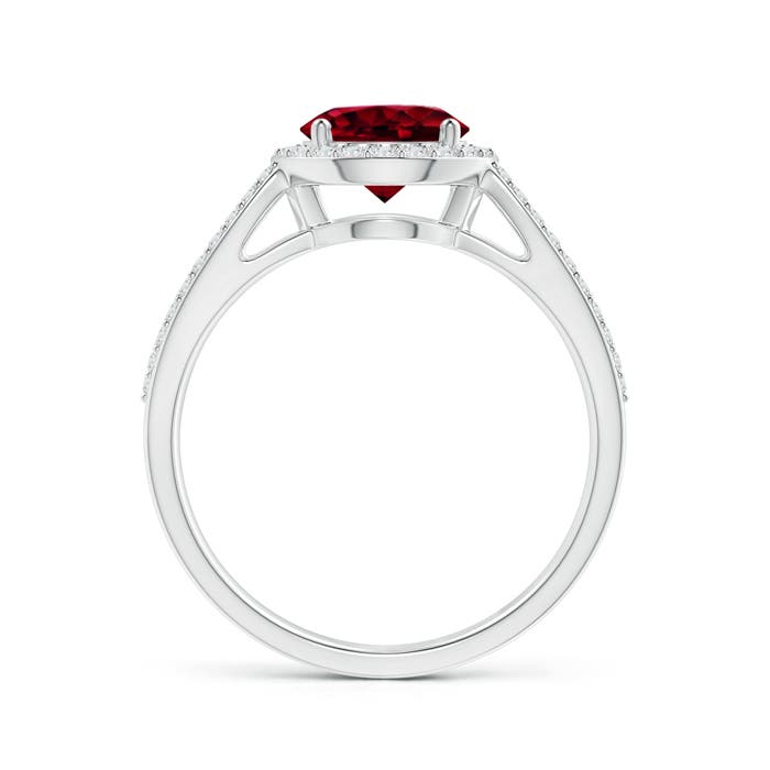 AA - Garnet / 1.84 CT / 14 KT White Gold