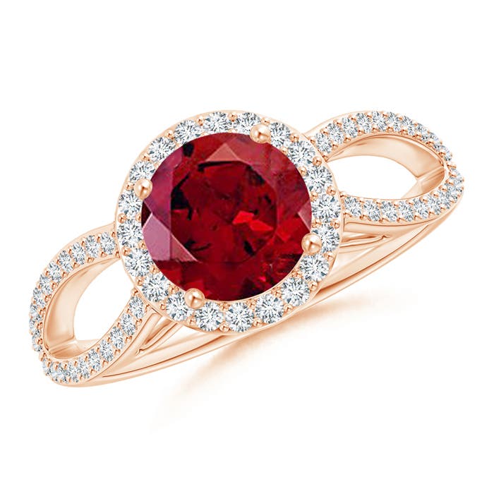 AAAA - Garnet / 1.84 CT / 14 KT Rose Gold