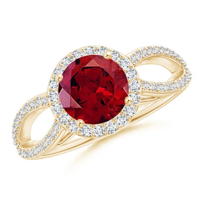 AAAA - Garnet / 1.84 CT / 14 KT Yellow Gold