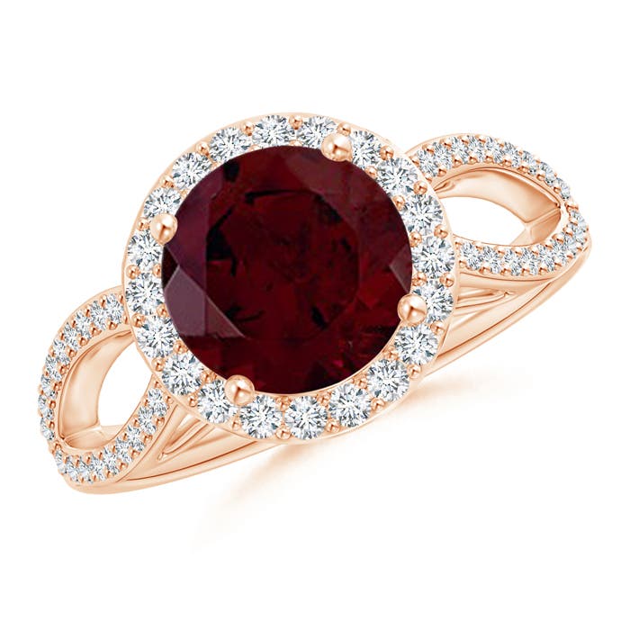 A - Garnet / 2.66 CT / 14 KT Rose Gold