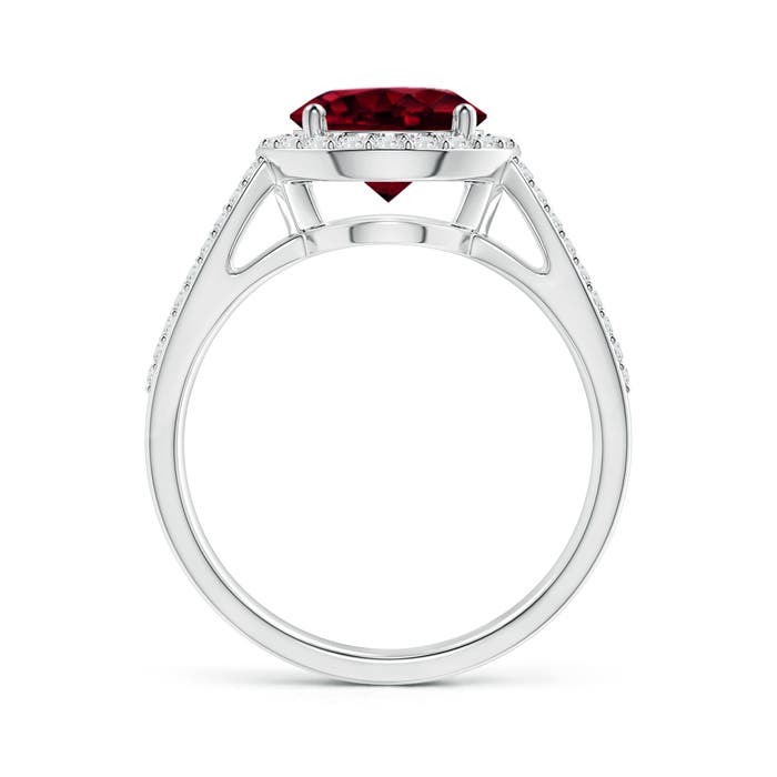 A - Garnet / 2.66 CT / 14 KT White Gold