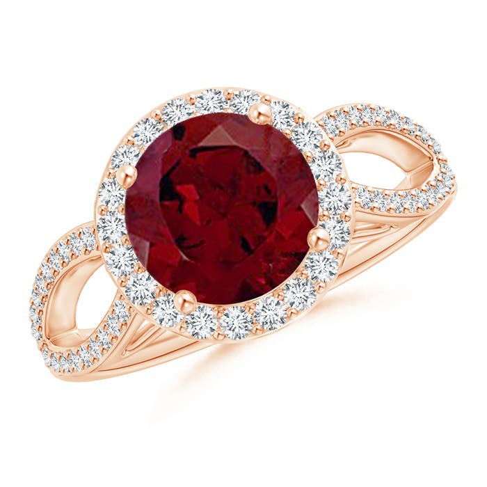 AA - Garnet / 2.66 CT / 14 KT Rose Gold